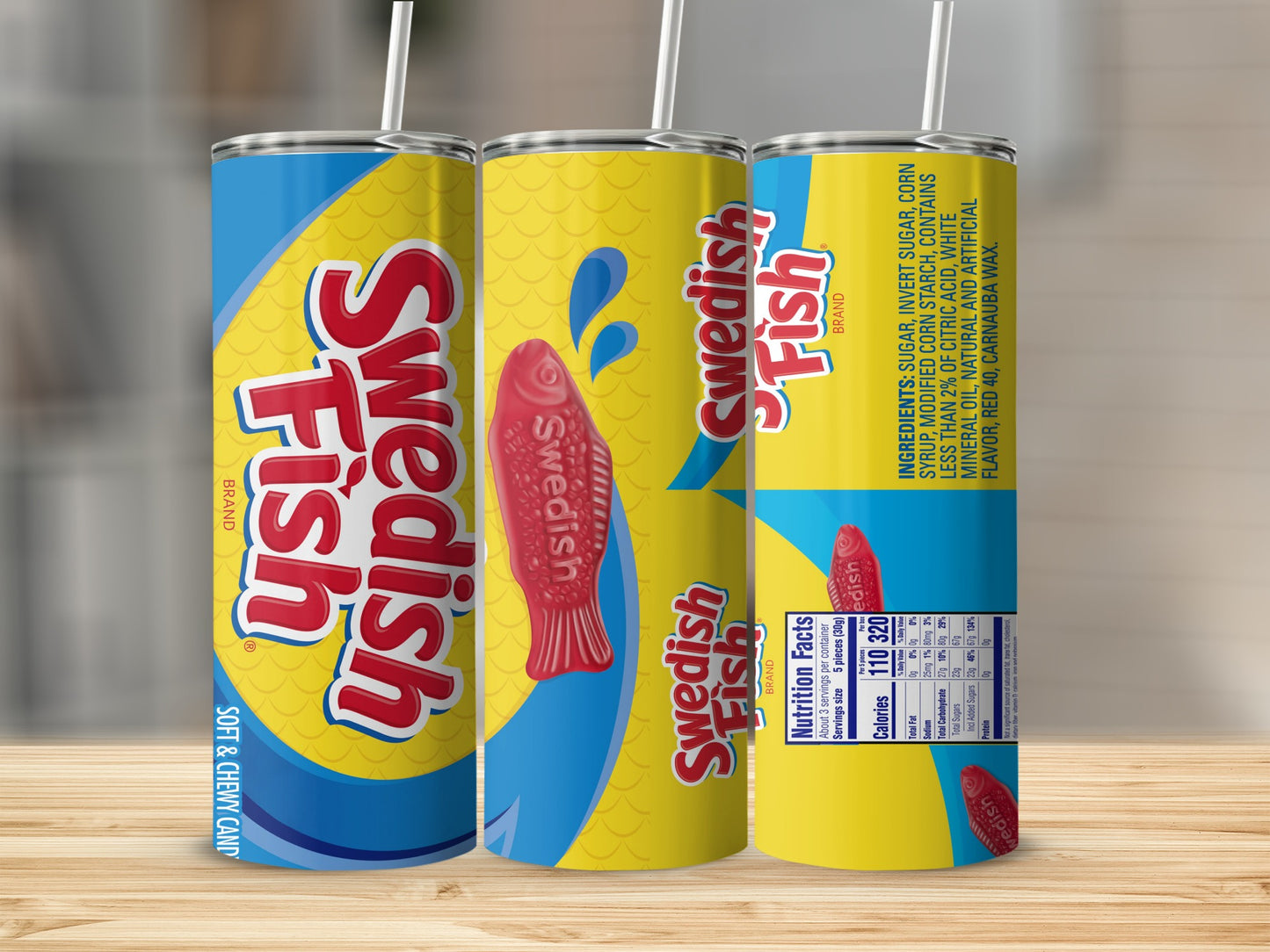 Swedish Fish Soft & Chewy Candy Design Tumbler product type