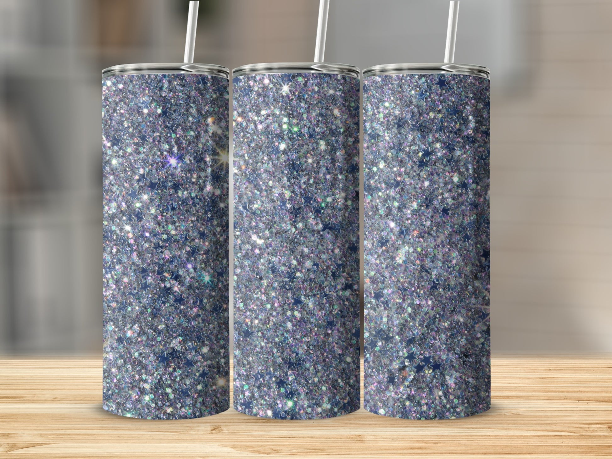 Sparkling Glittery Tumbler for Shiny Drinkware Magic
