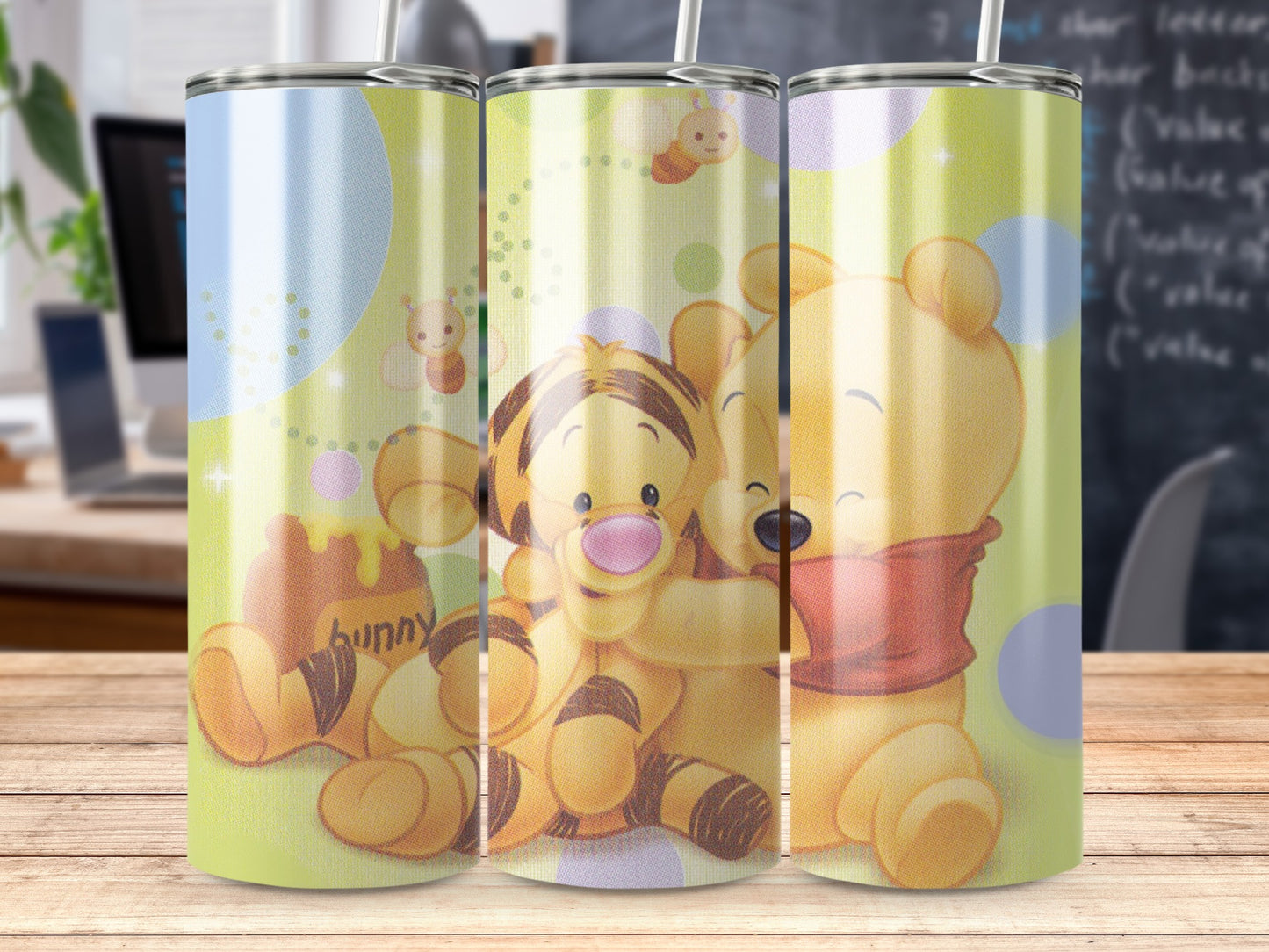 Cute Cartoon Tumbler with Friends Design