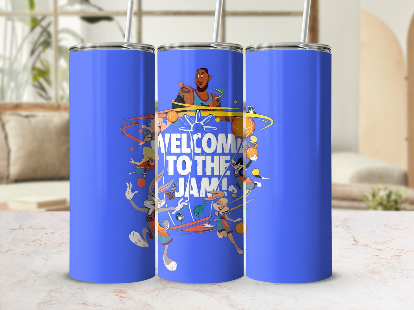 Welcome to the Jam Blue Themed Tumbler Product