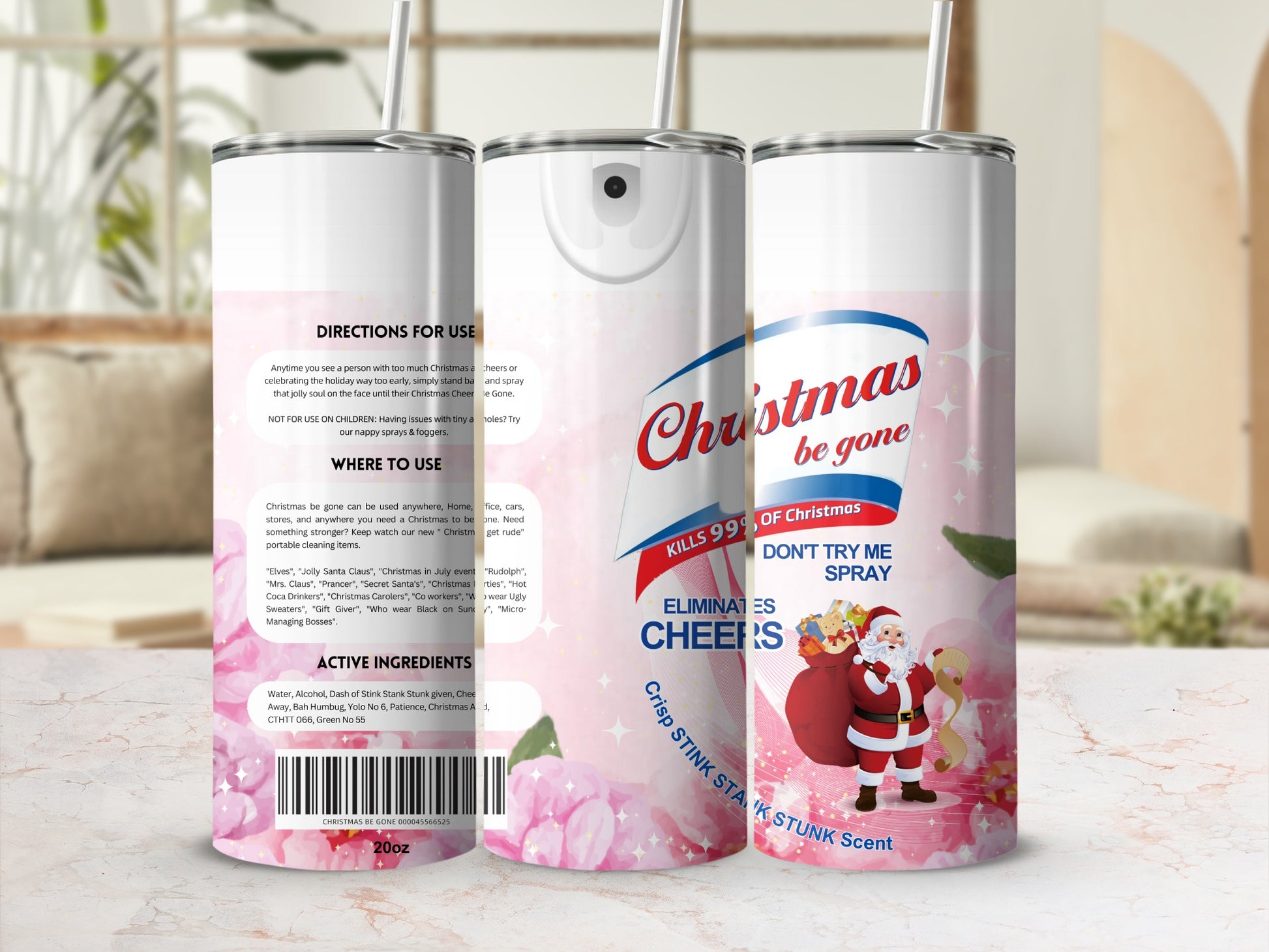 Christmas Be Gone Crisp Stink Stank STUNK Scent Spray