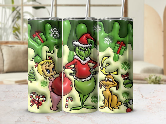 Festive Holiday Characters Christmas Tumblers