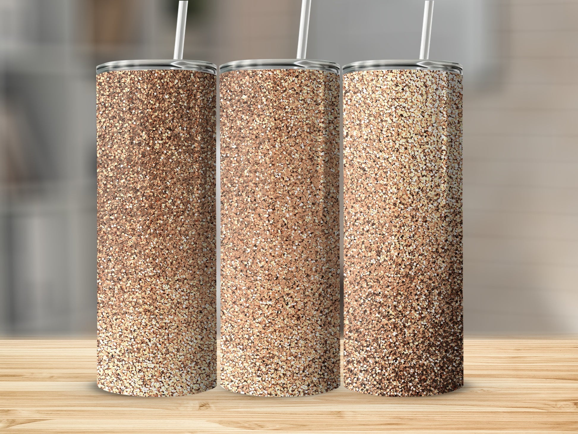 Glittering Sparkle Design Tumbler for Stylish Hydration