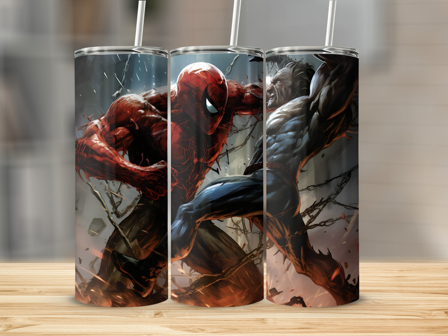 Spider Battle Featuring Villain Design Tumbler
