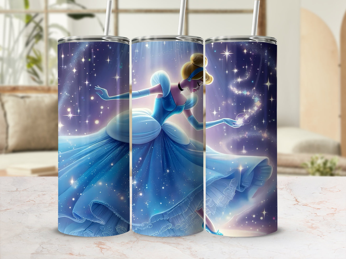 Enchanting Cinderella Fairy Tale Themed Tumbler Product