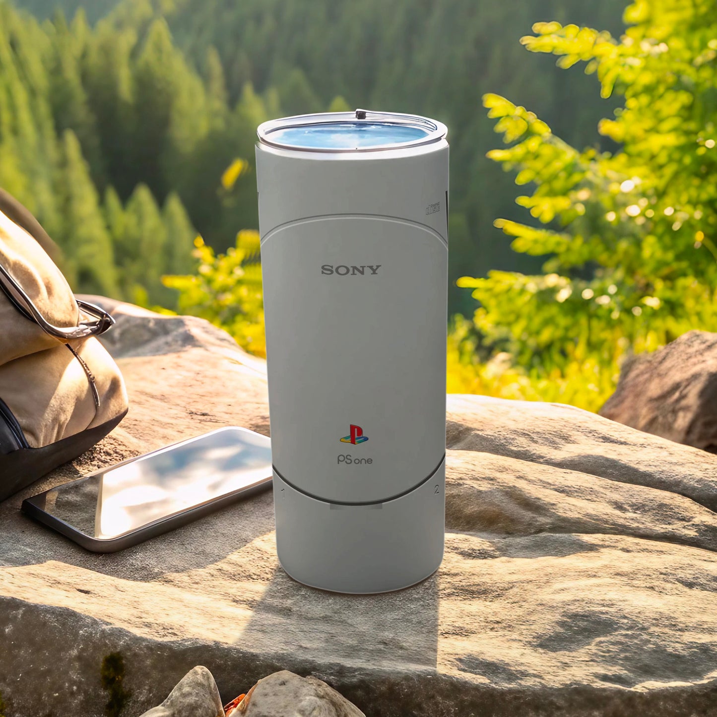 SONY PS one Compact Disc Labelled Cylindrical Object product type