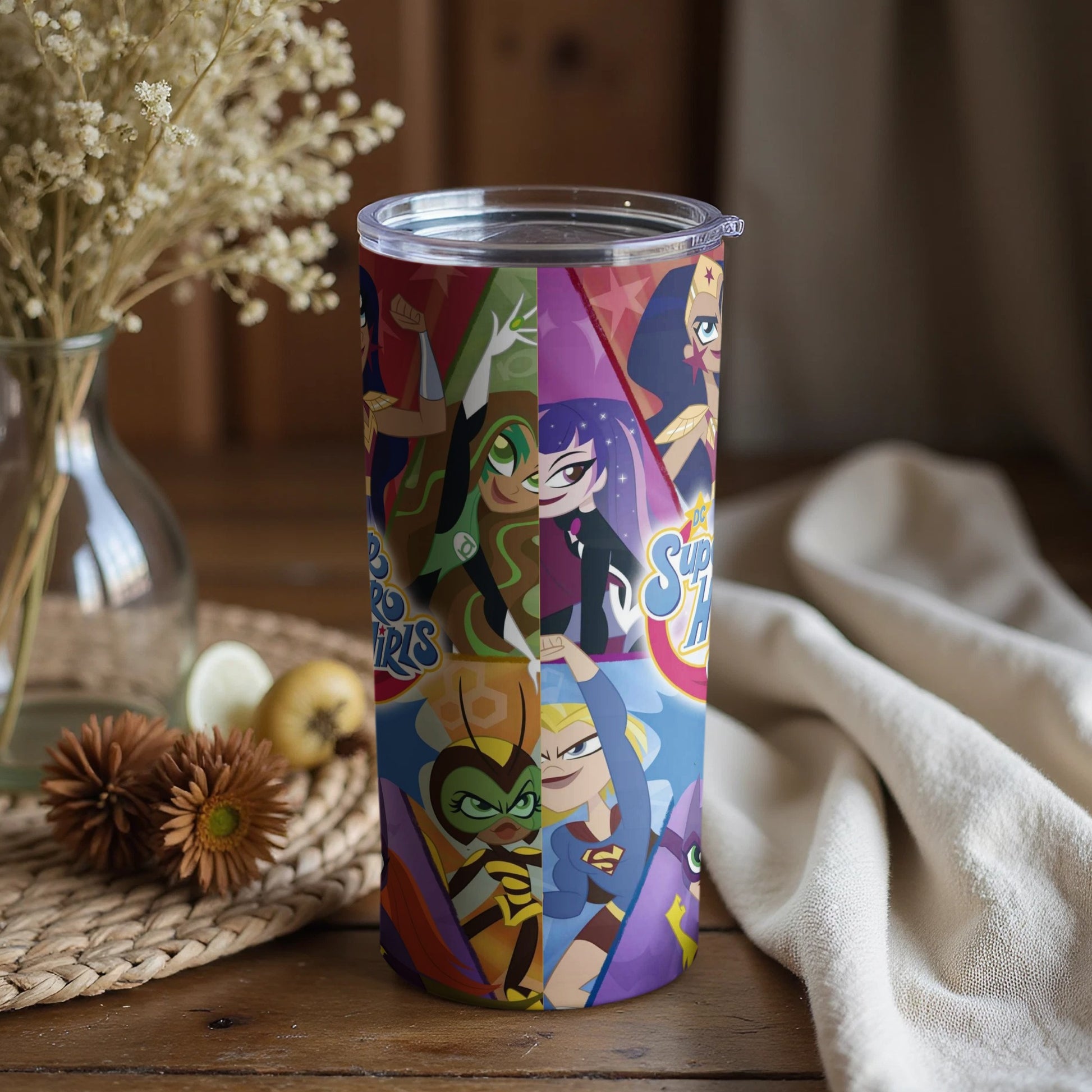 DC Super Hero Girls Tumbler Cup with Lid