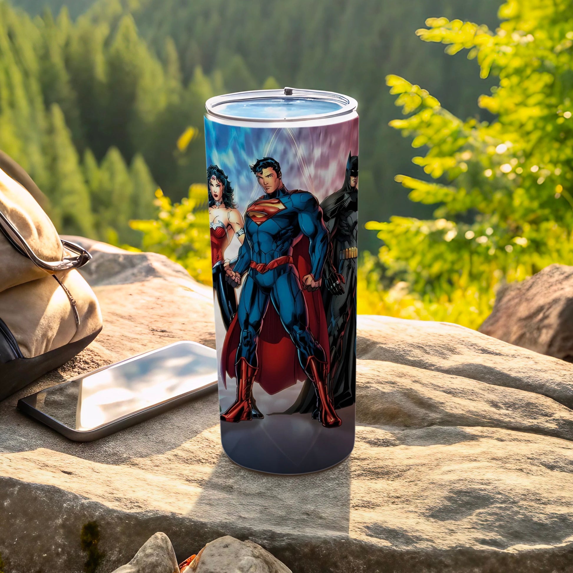 Justice League Heroes Themed Insulated Drinking Tumbler