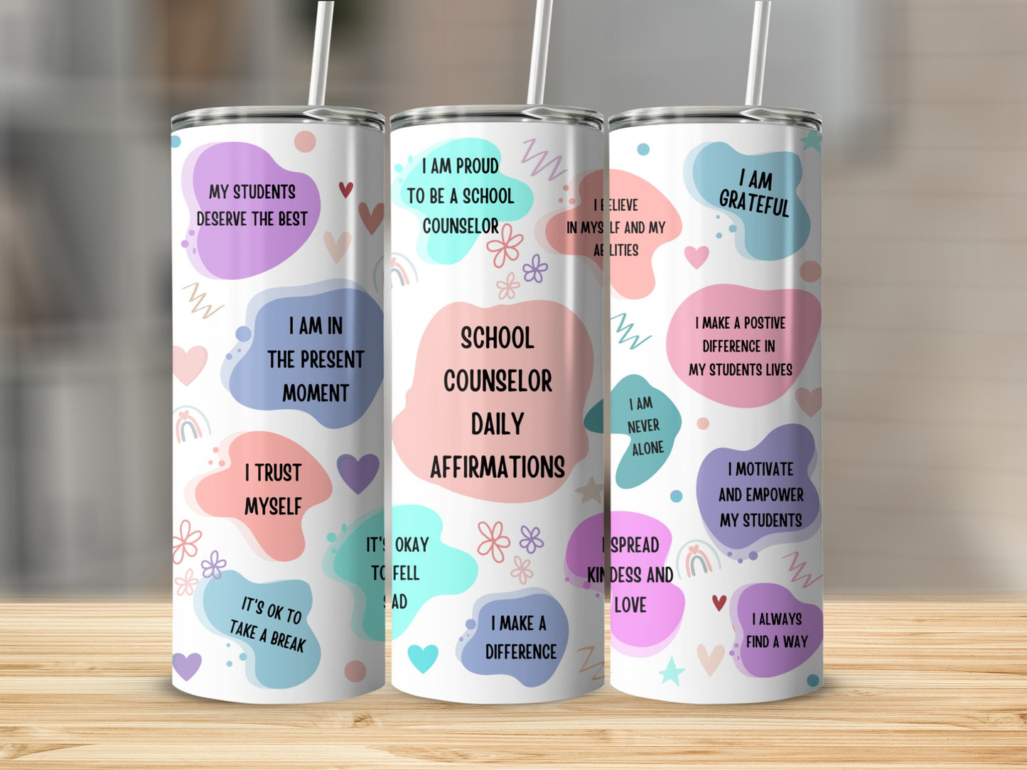 School Counselor Motivational Quotes Tumblers