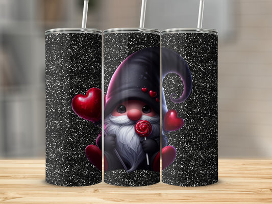 Cute Gnome with Heart and Lollipop Tumbler Product