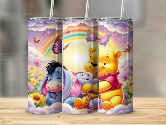 Cute Cartoon Characters Tumbler with Straw