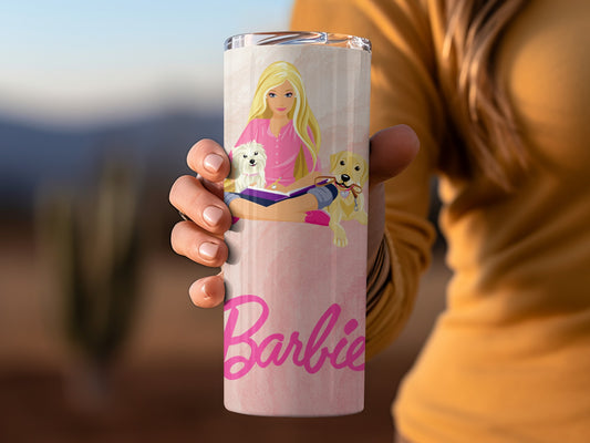 Barbie with Puppies and Outfits Fashions Illustration Tumblers