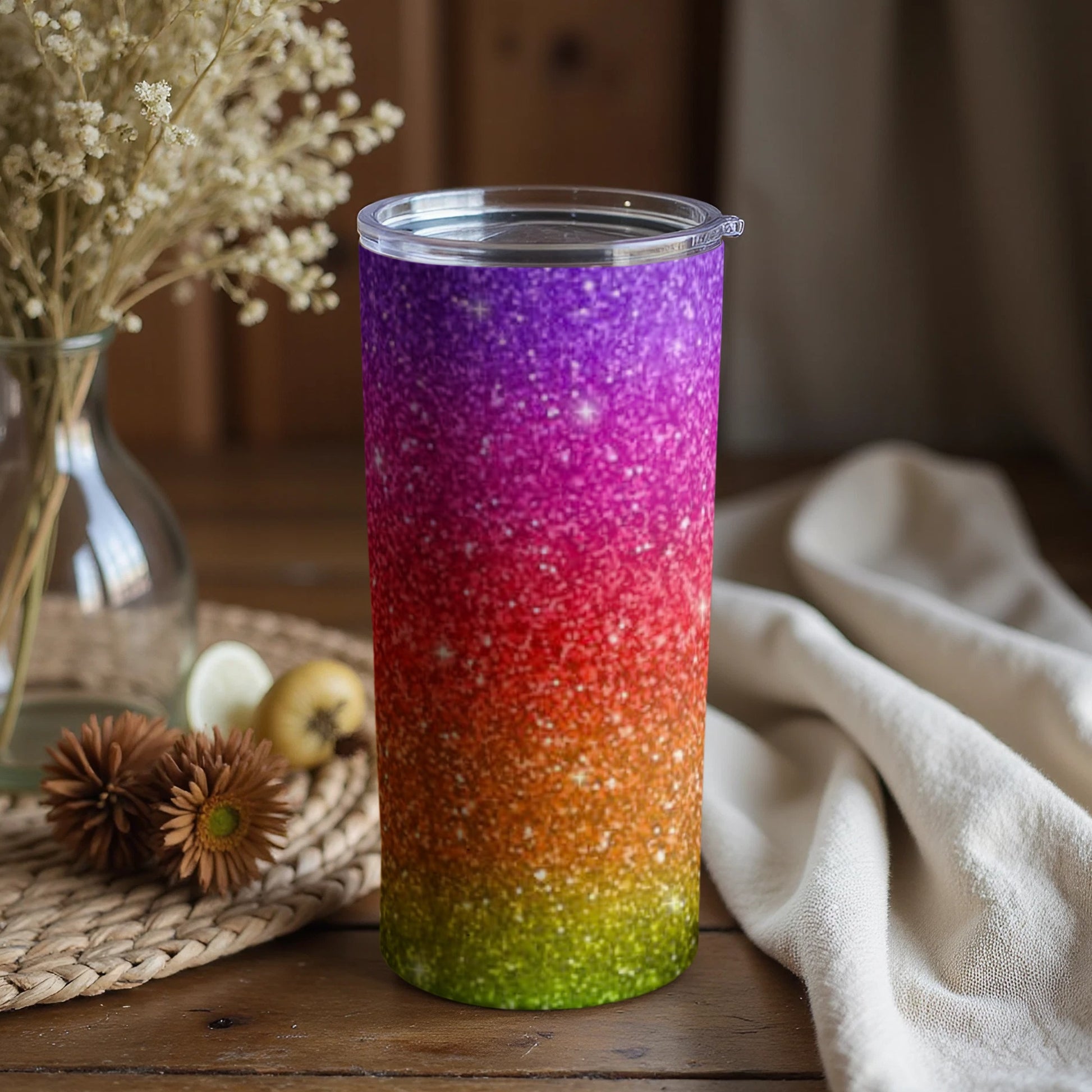 Sparkly Gradient Tumbler for Colorful Everyday Use