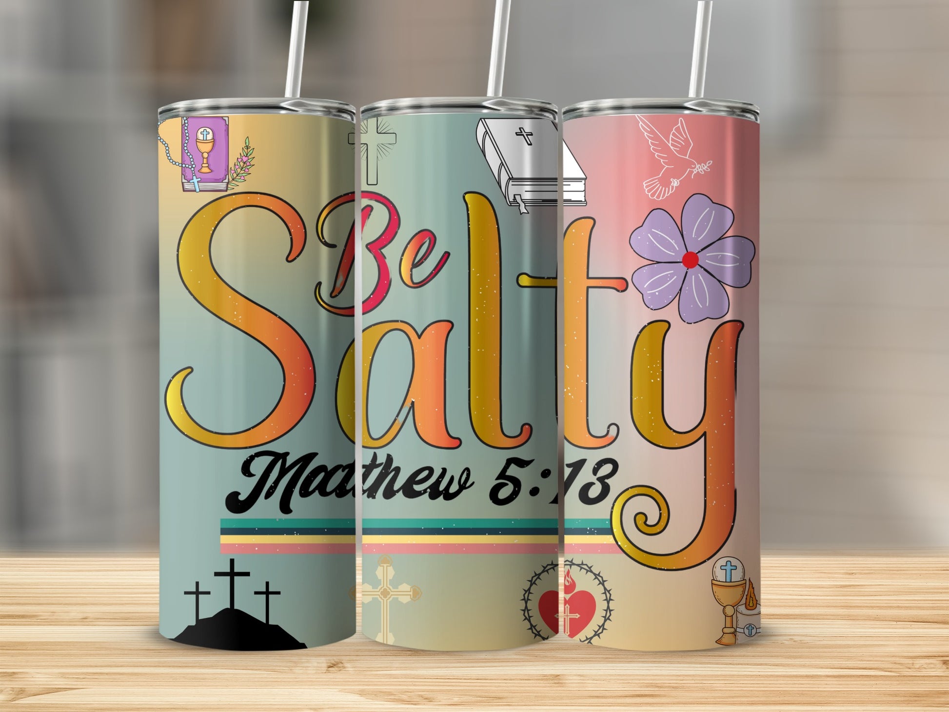 Be Salty Matthew 5:13 Inspirational Tumbler