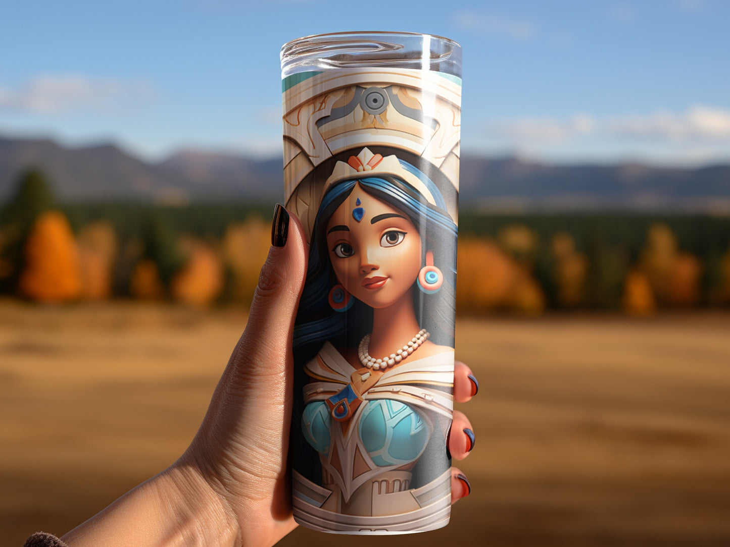 Beautiful Princess Art Design Insulated Tumbler