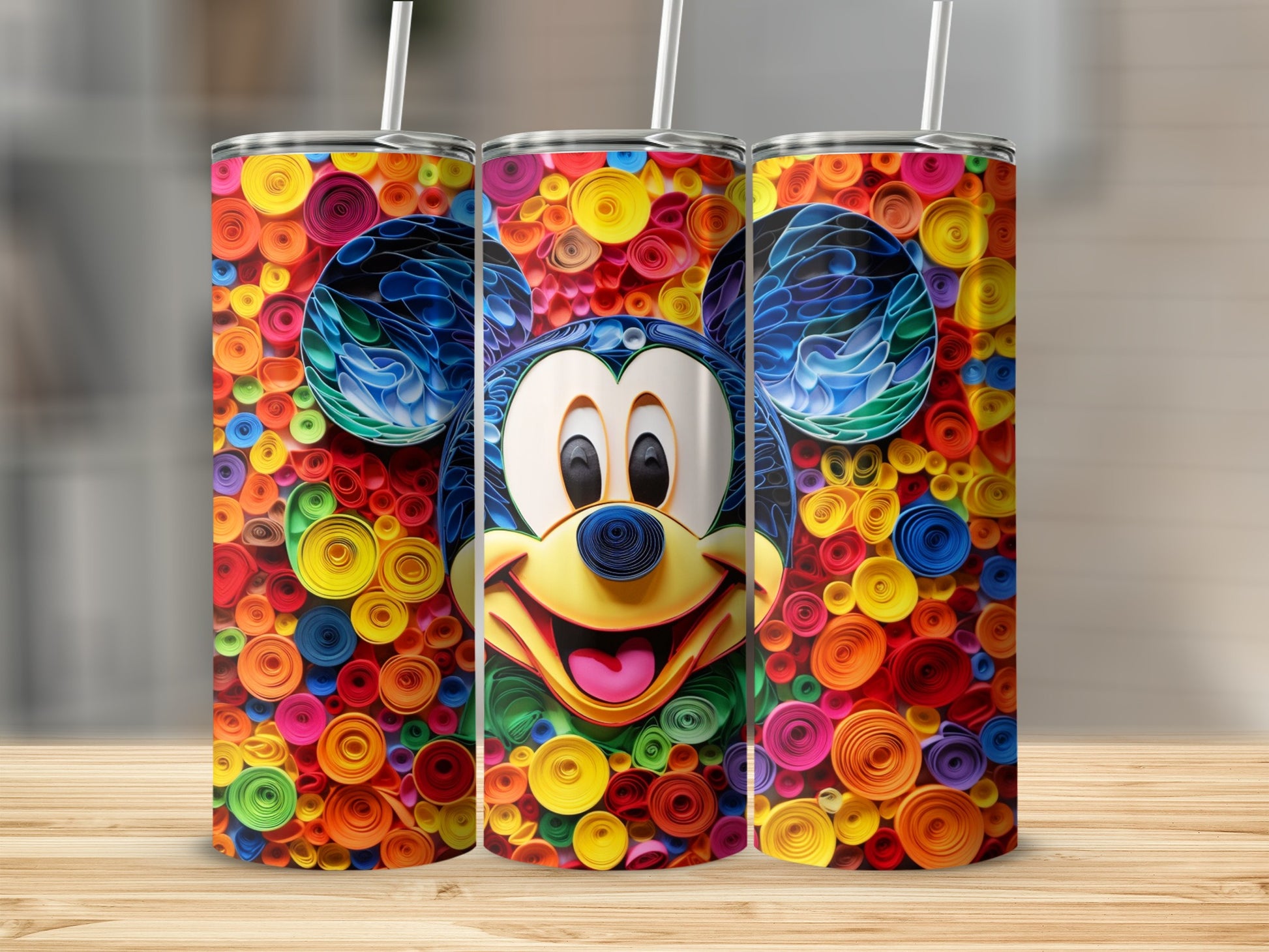 Colorful Cartoon Character Insulated Tumbler Cup Artwork