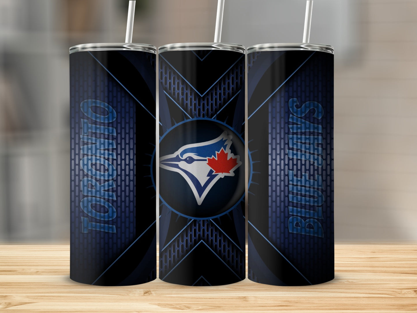 Toronto Blue Jays Fan Design Patterned Sports Tumblers