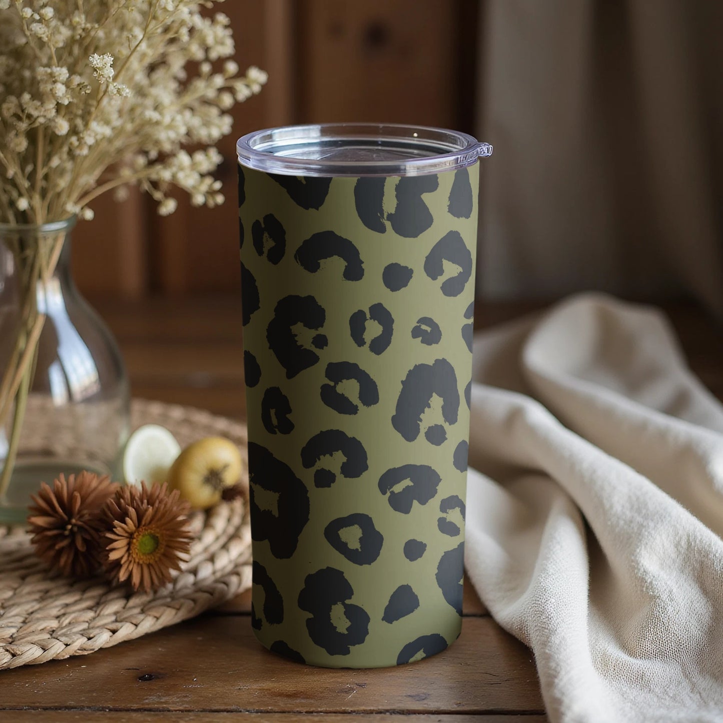 Stylish Leopard Print Tumbler for Enhanced Drinkware