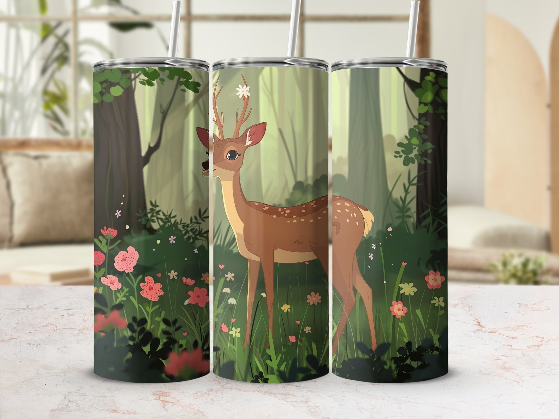 Enchanting Forest Deer Fawn Floral Cartoon Tumbler
Deer
Fawn
Forest
Woodland
Flowers
Floral
Nature
Wildlife
Cute Deer
Cartoon Deer
Animal Art
Forest Scene
Tumbler Design
Drinkware
Gift Idea
Outdoors
Greenery
Spotted Deer
Meadow Flowers
Whimsical Design