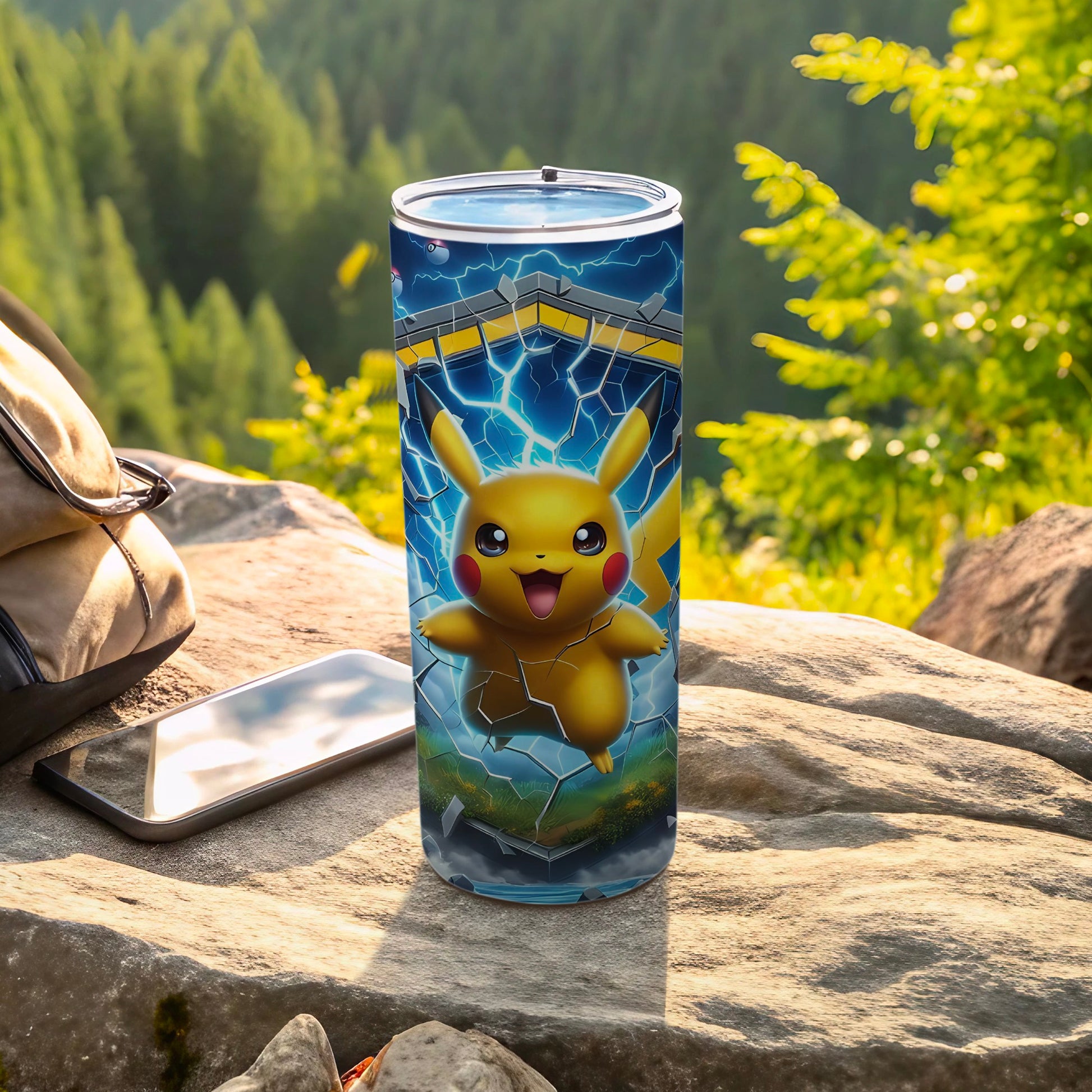 Pikachu Lightning Design Outdoor Tumbler Product
