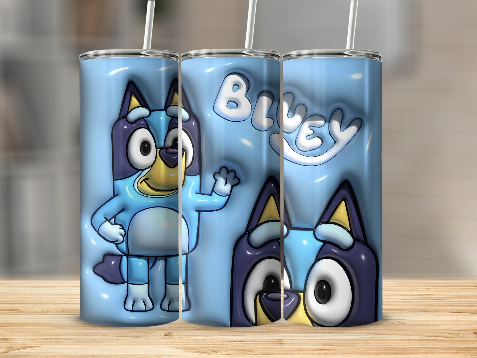 Bluey Character Design Insulated Tumbler Cup