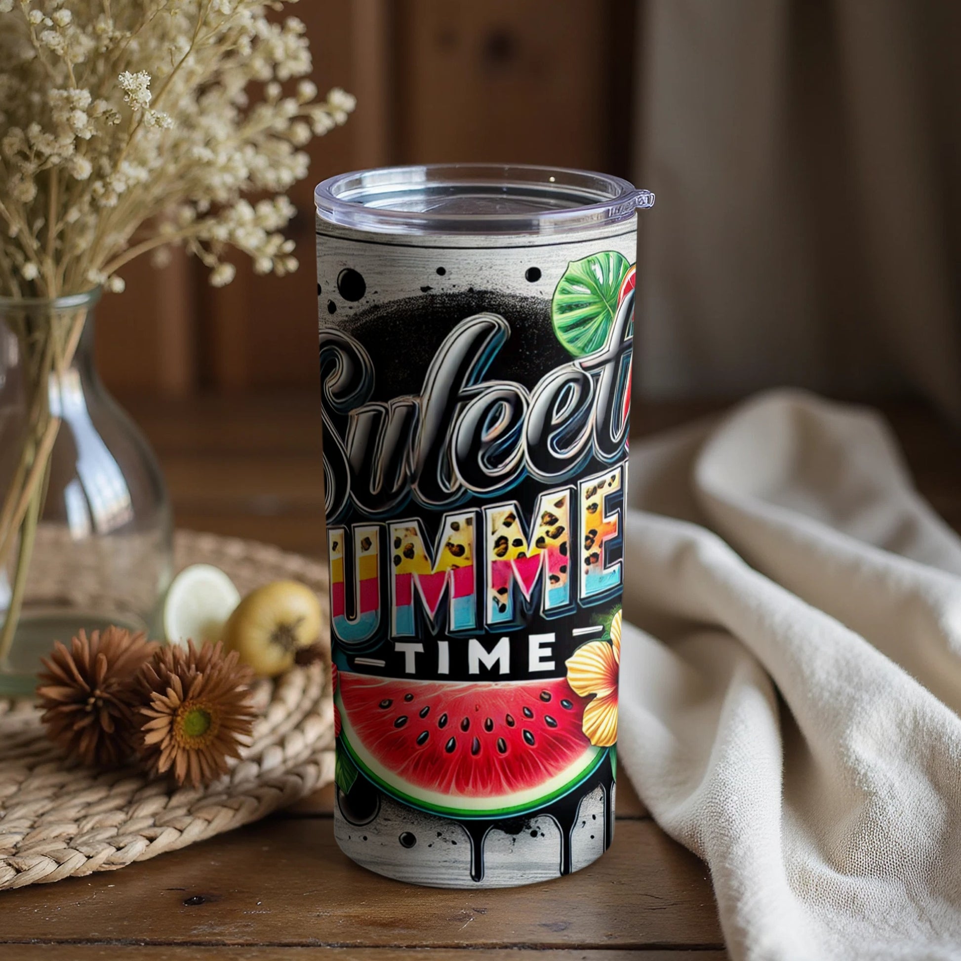 Sweet Summer Time Design Insulated Tumbler