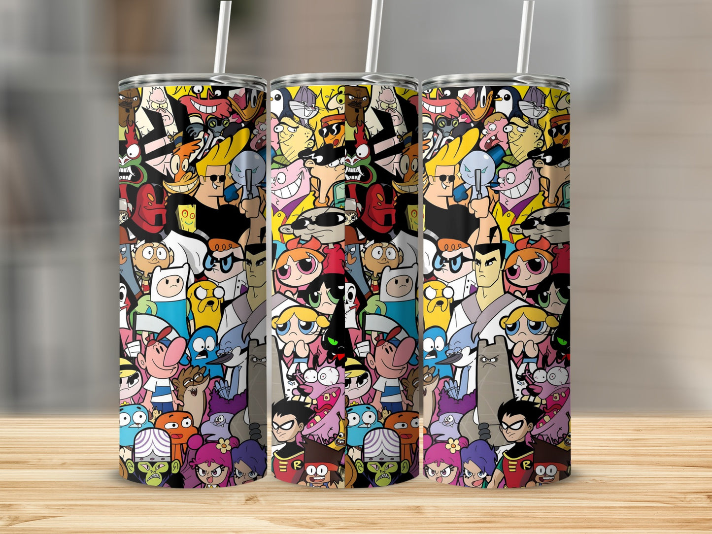 Colorful Cartoon Character Design Tumbler Cup
