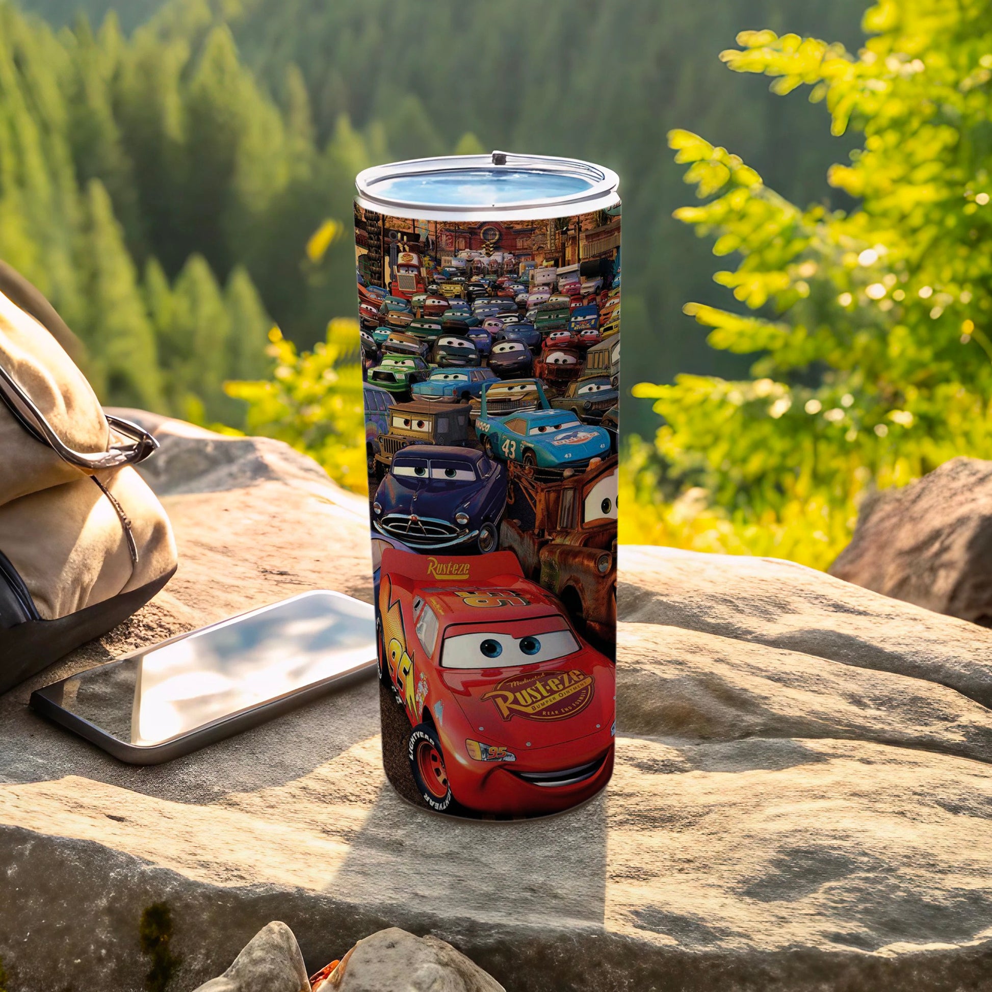 Colorful Cartoon Character Travel Tumbler Cup