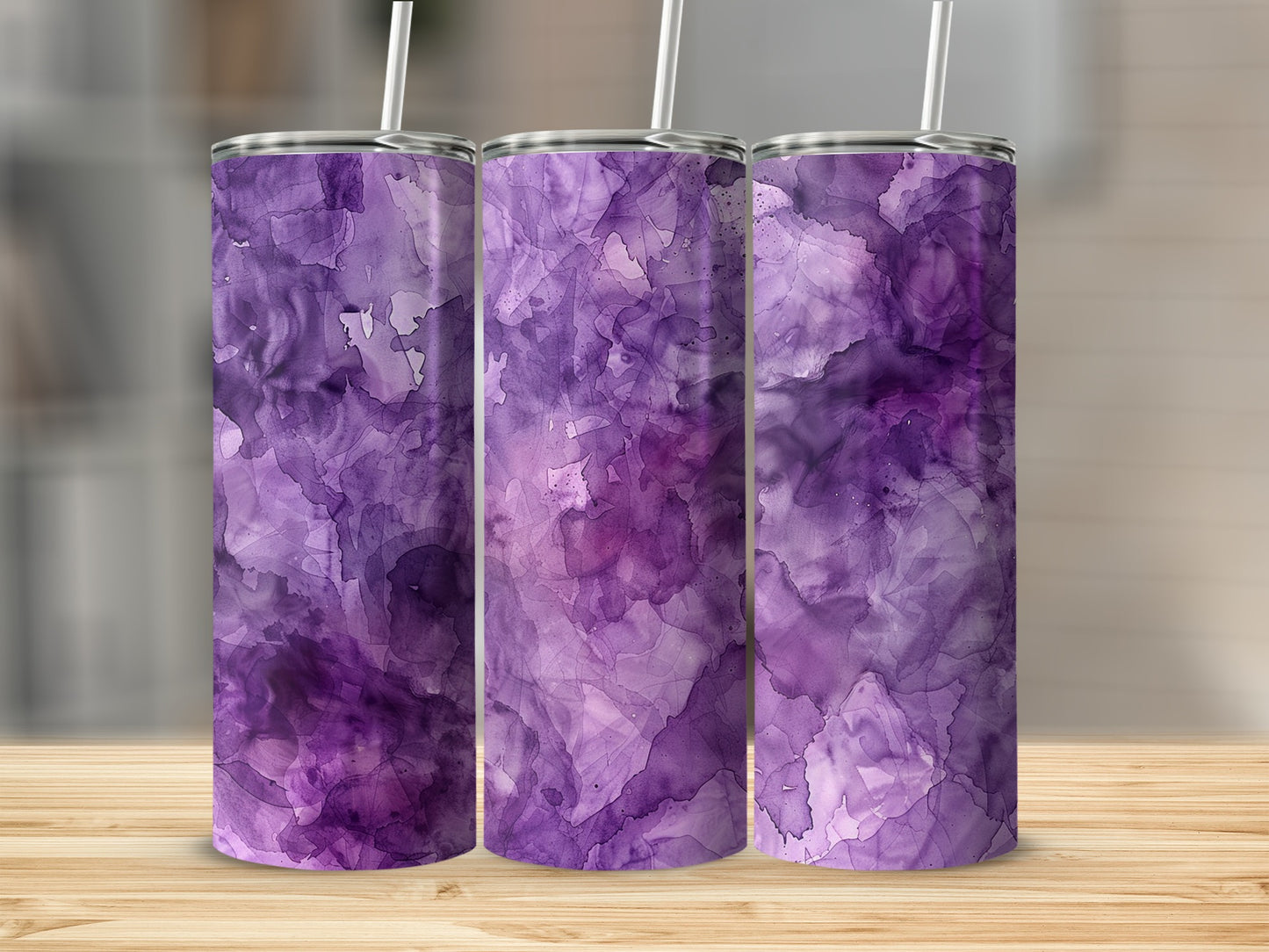 Purple Marble Pattern Insulated Tumbler product