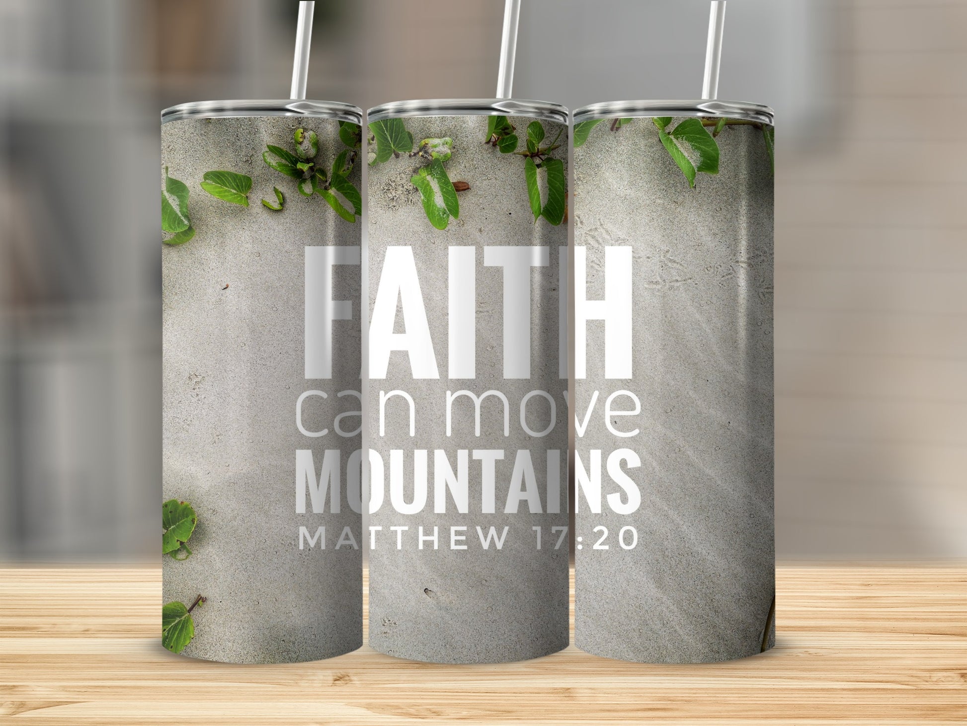 Faith Can Move Mountains Tumbler Drinkware