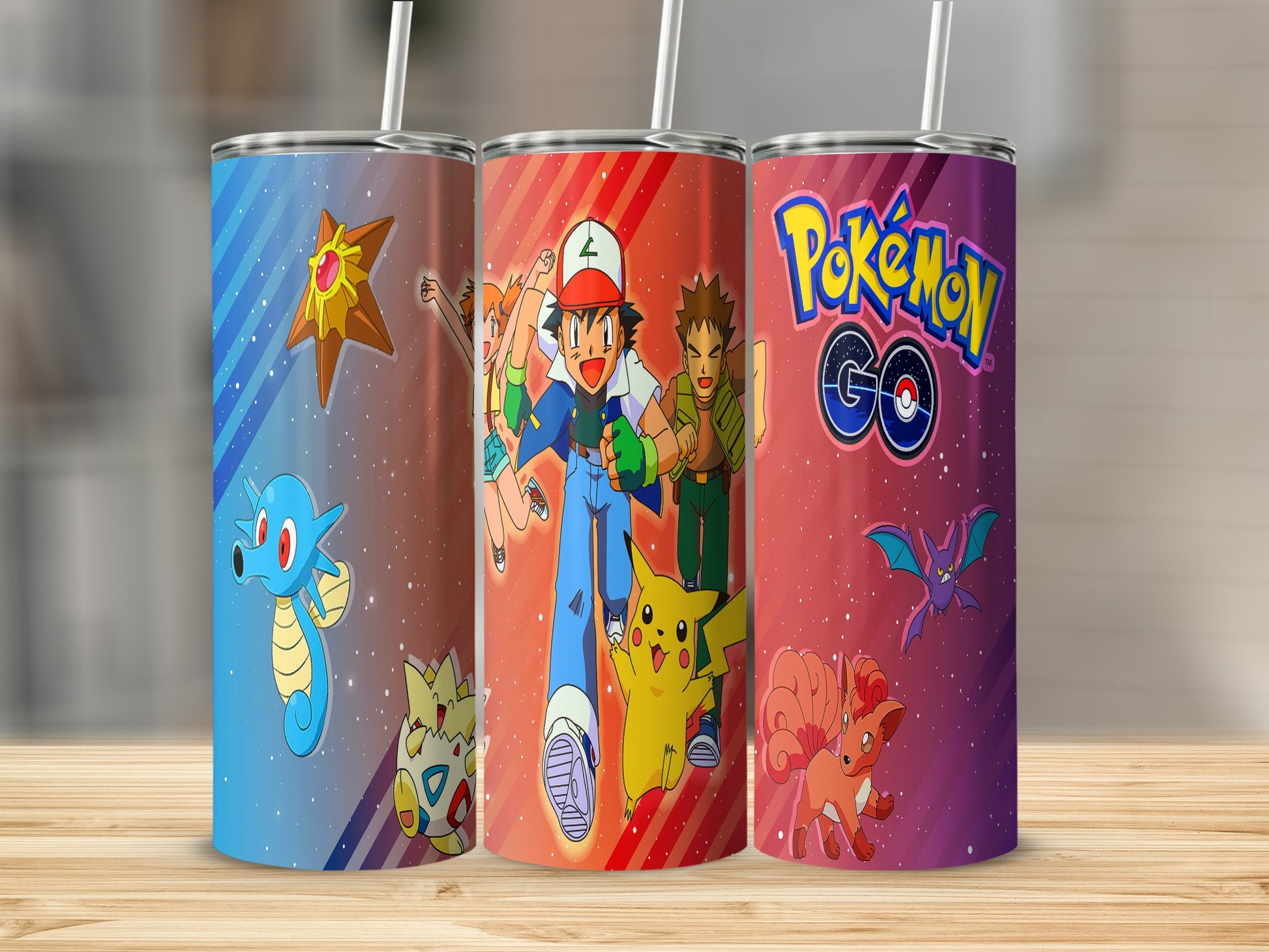 Pokémon GO Colorful Tumbler with Characters Design