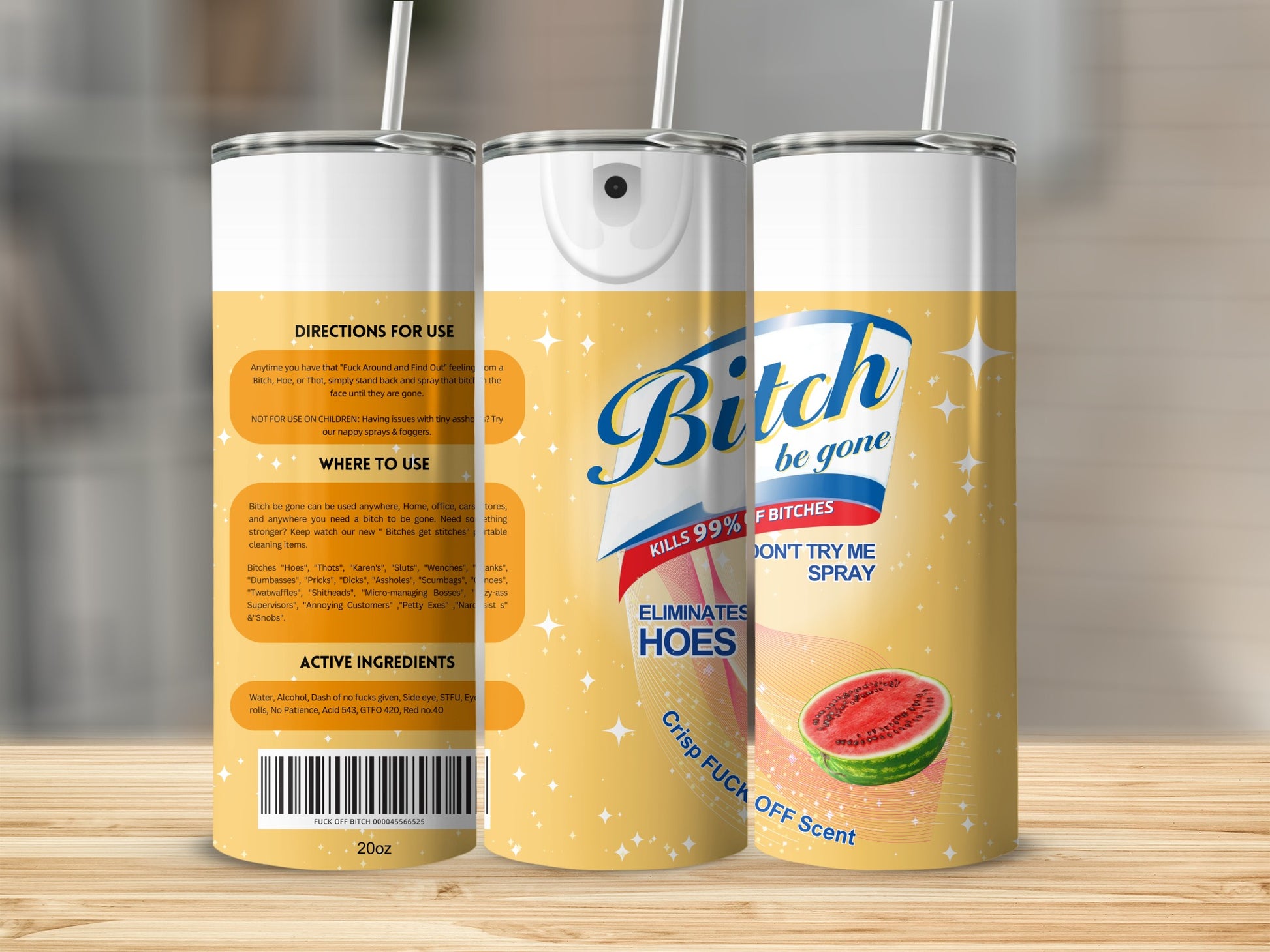 Eliminates Hoes Don't Try Me Spray Crisp Scent