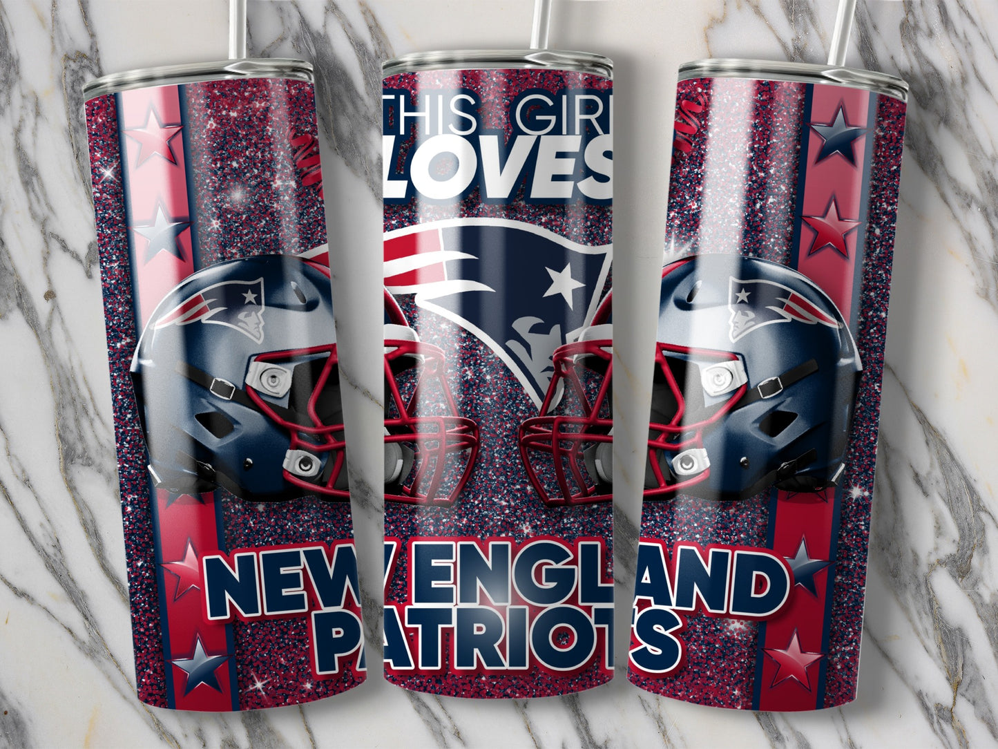 This Girl Loves New England Patriots Helmets Tumblers