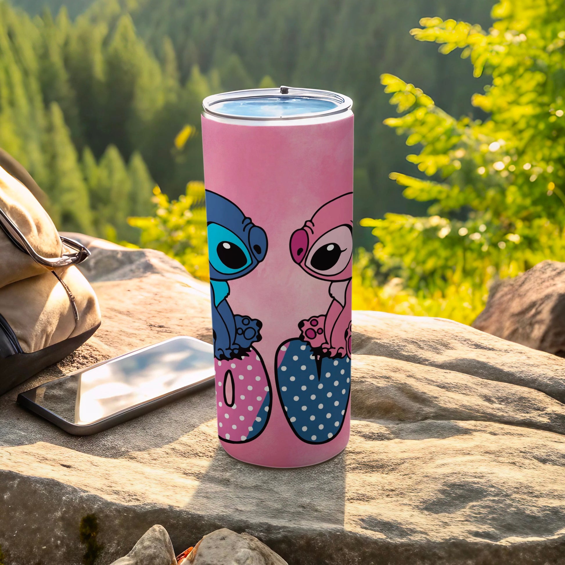 Cute Alien Characters Tumbler for Outdoor Adventures