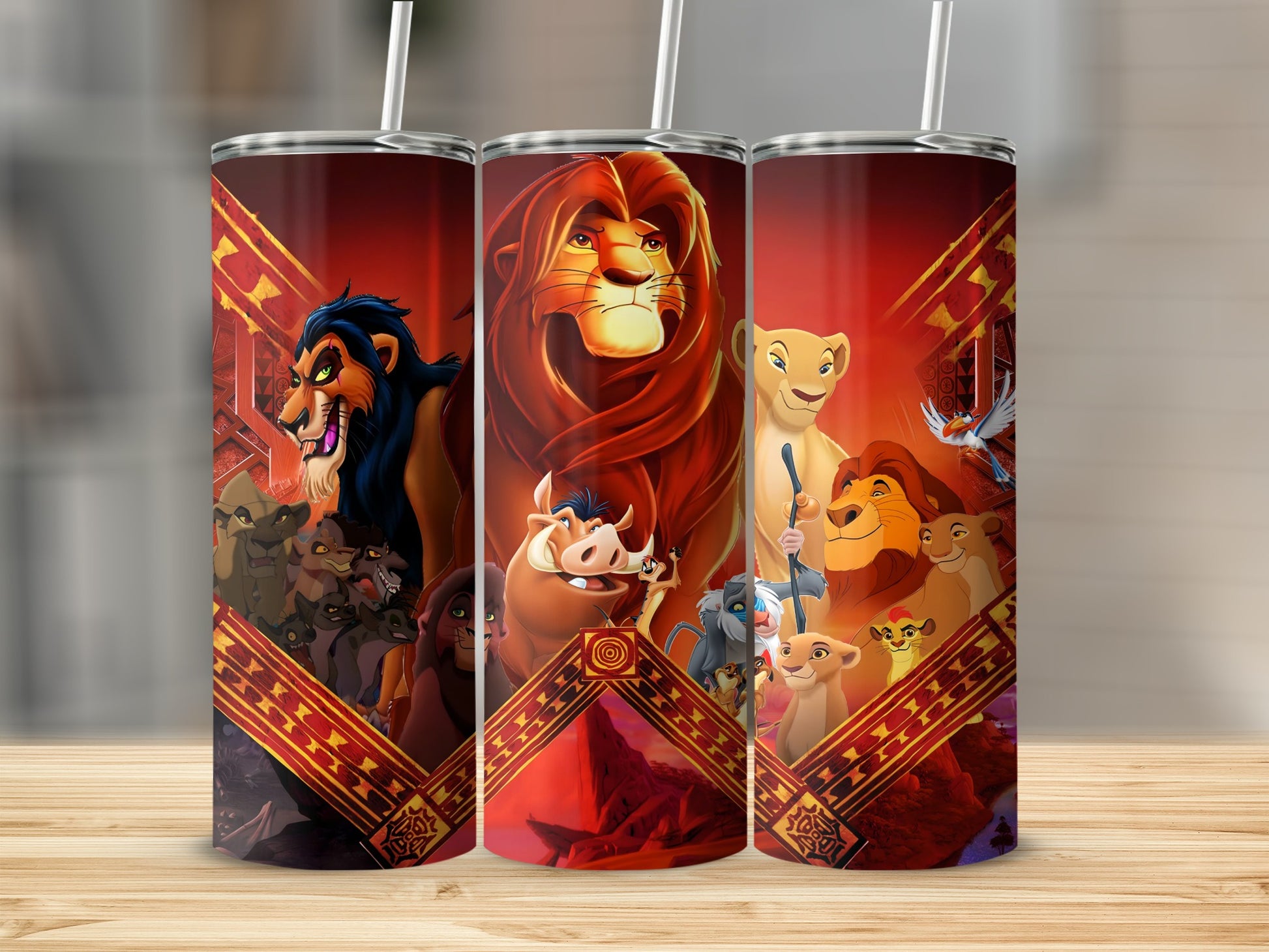 The Lion King Characters Artwork Tumbler Cup Product