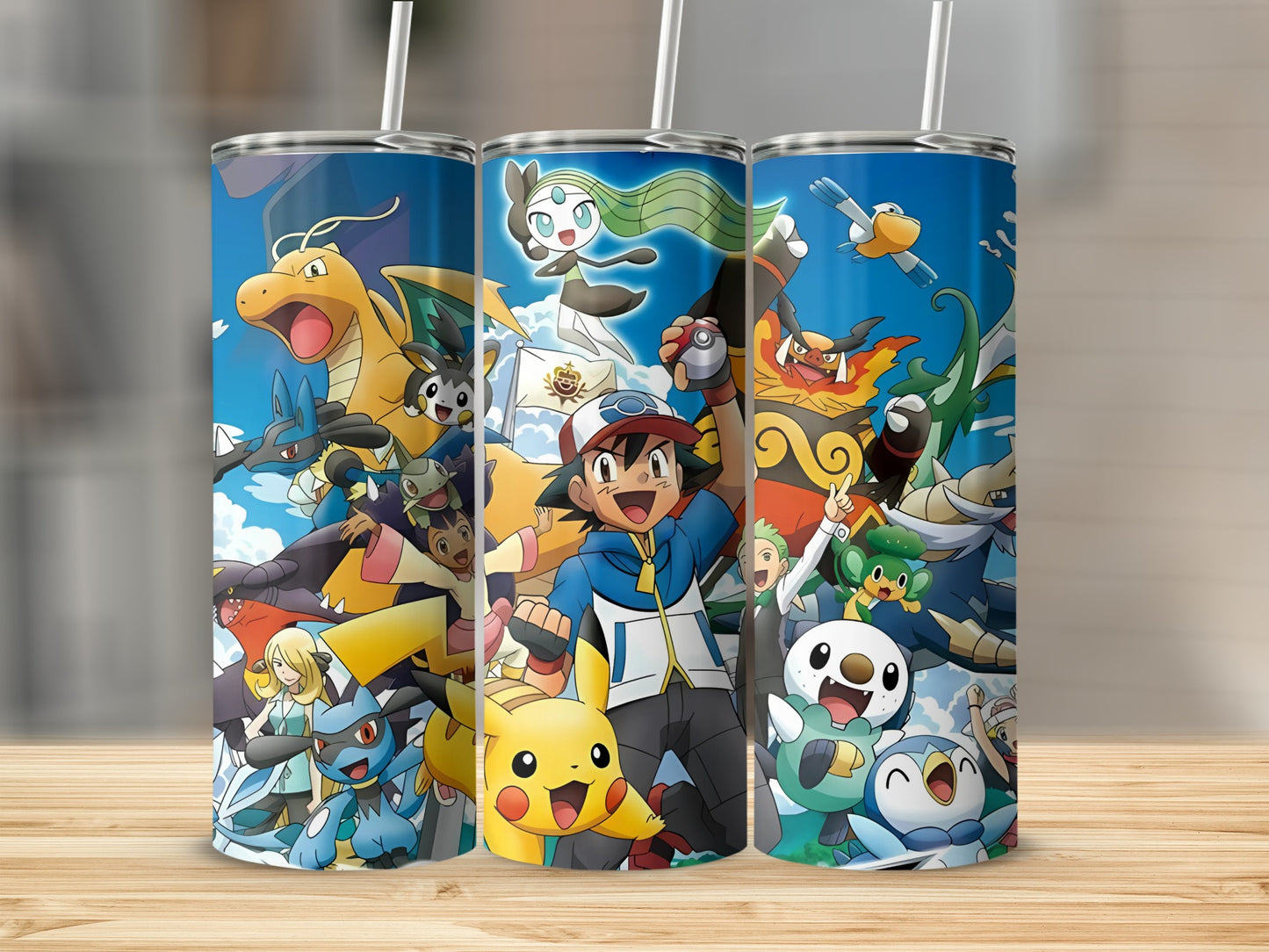 Colorful cartoon characters design tumbler product