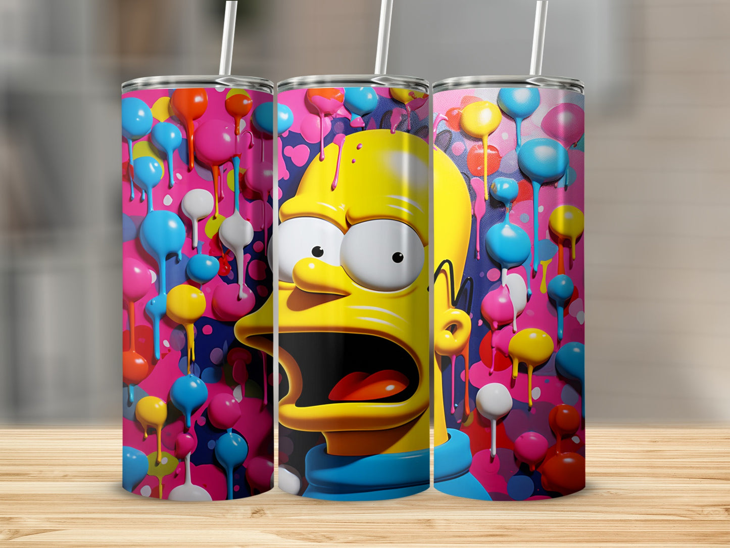 Cartoon Character Art Insulated Stainless Steel Tumbler
