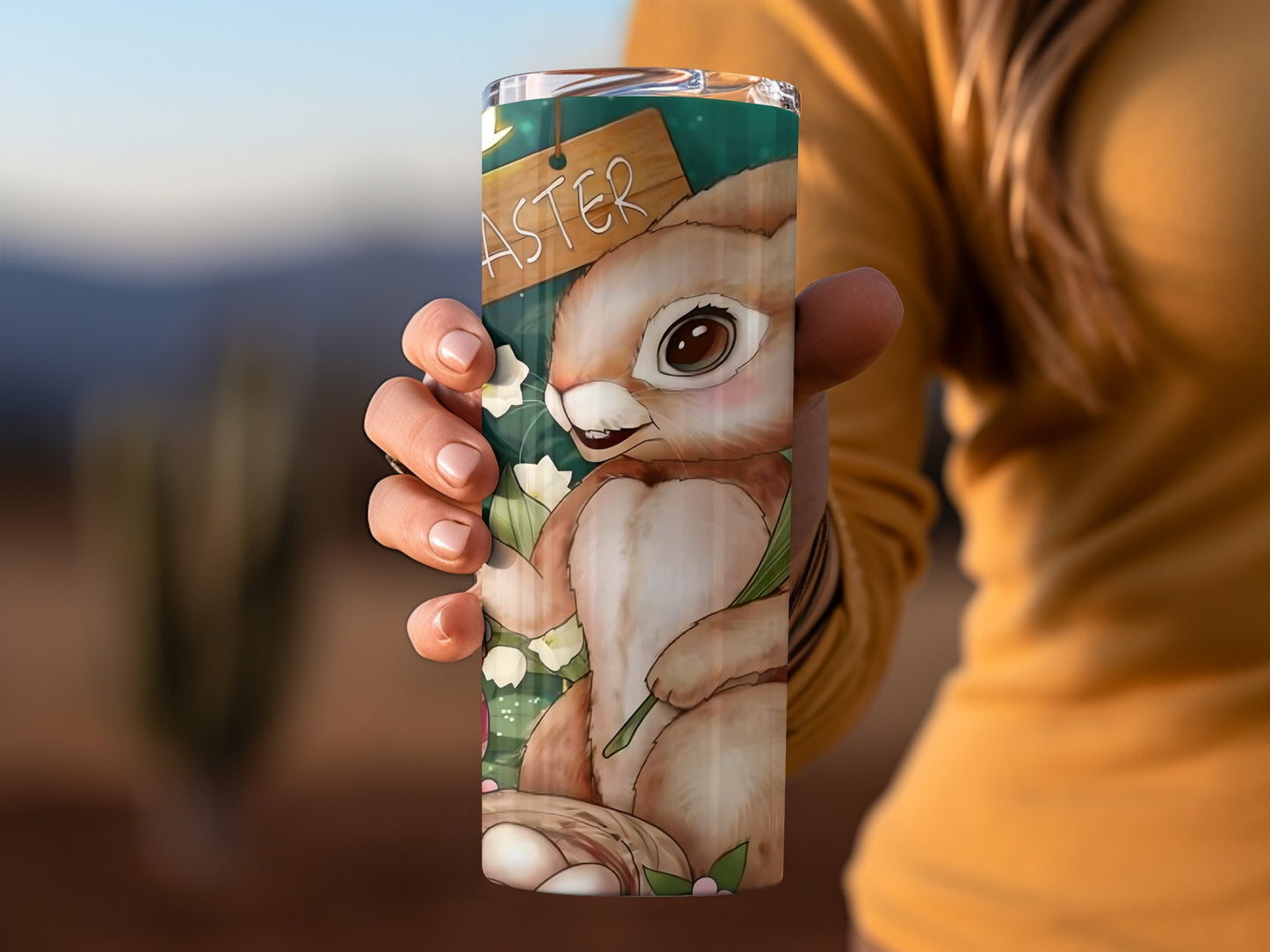 Adorable Bunny Easter Tumbler for Spring Celebrations
