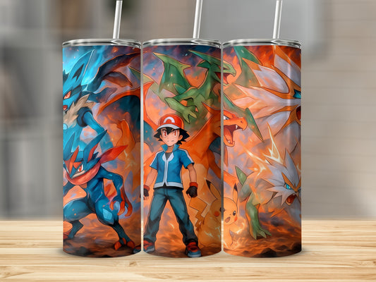 Colorful Anime Characters Insulated Tumbler Product