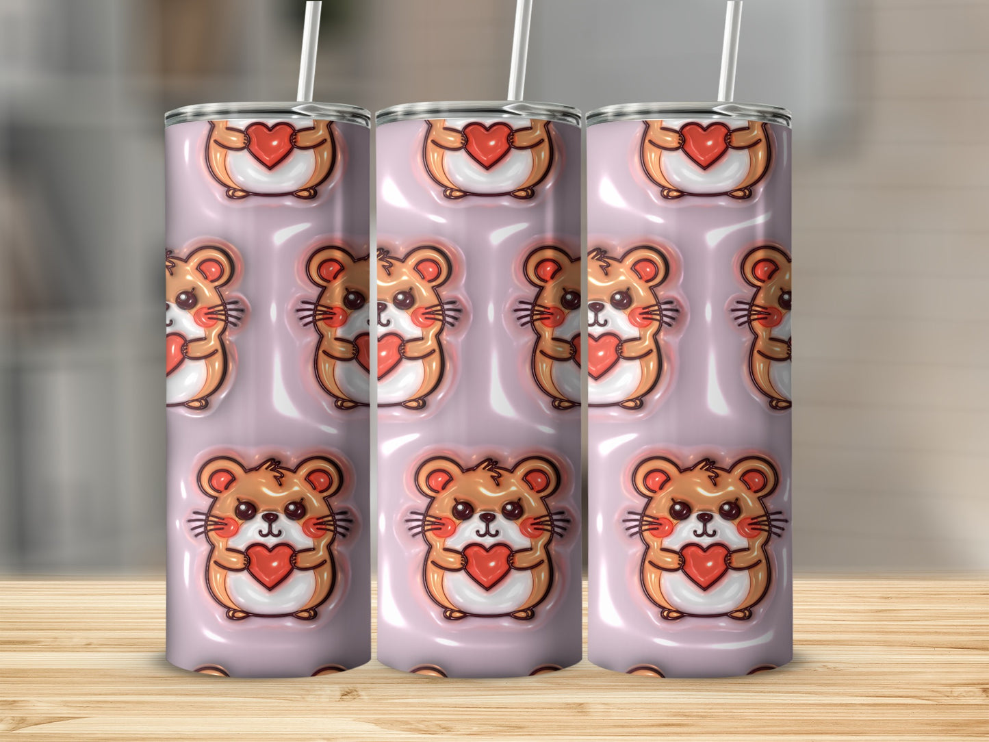 Cute Cartoon Hamster Tumbler Ideal for Kids and Adults