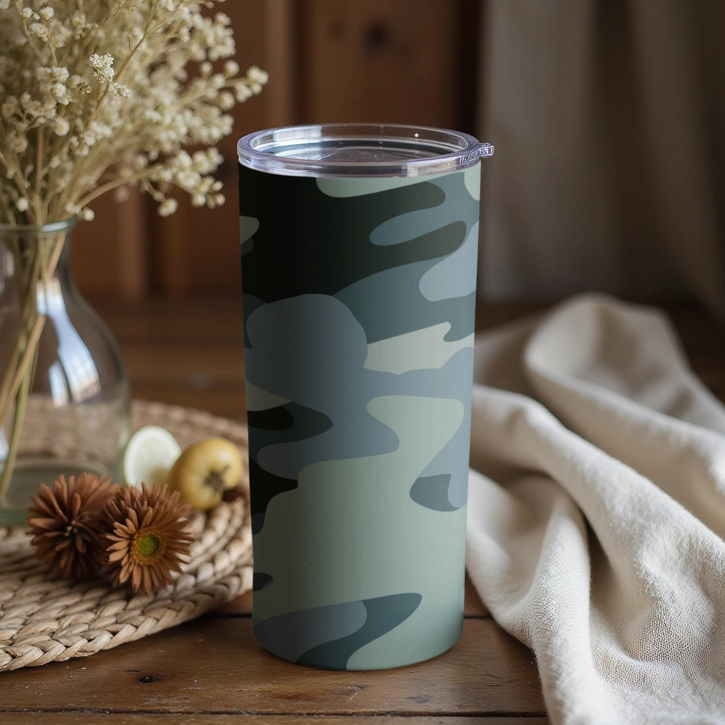 Camouflage Design Insulated Travel Tumbler Cup