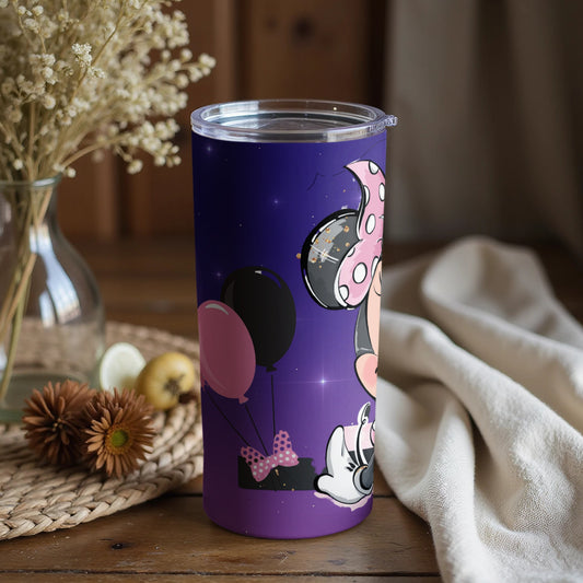 Minnie Mouse Balloon Design Tumbler