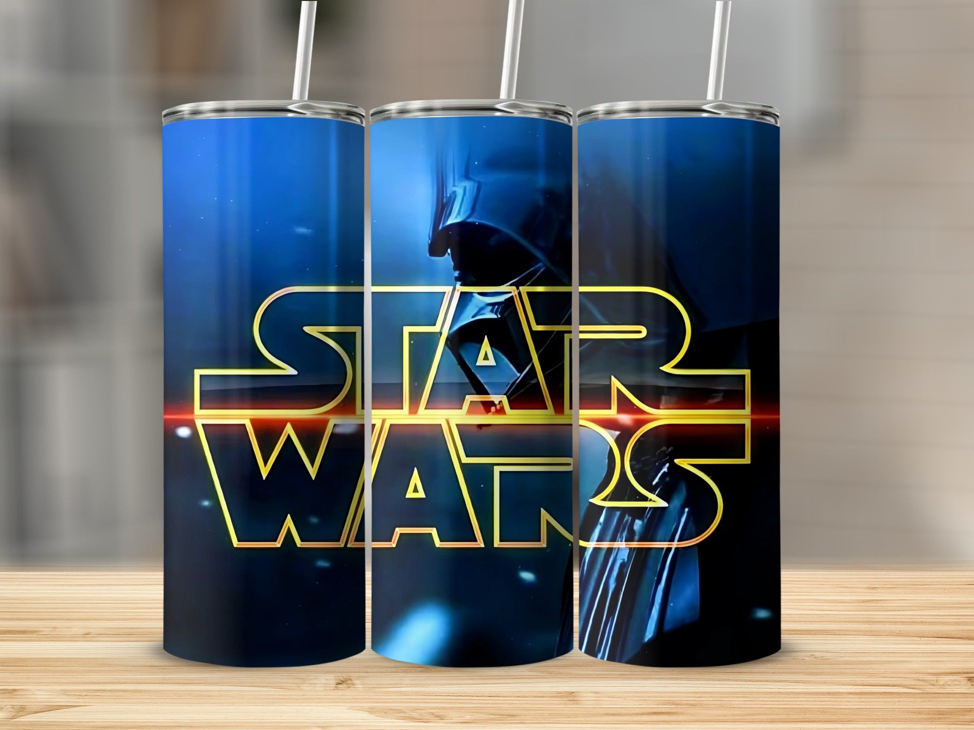 Star Wars Darth Vader Silhouette Golden Logo Tumbler product type
