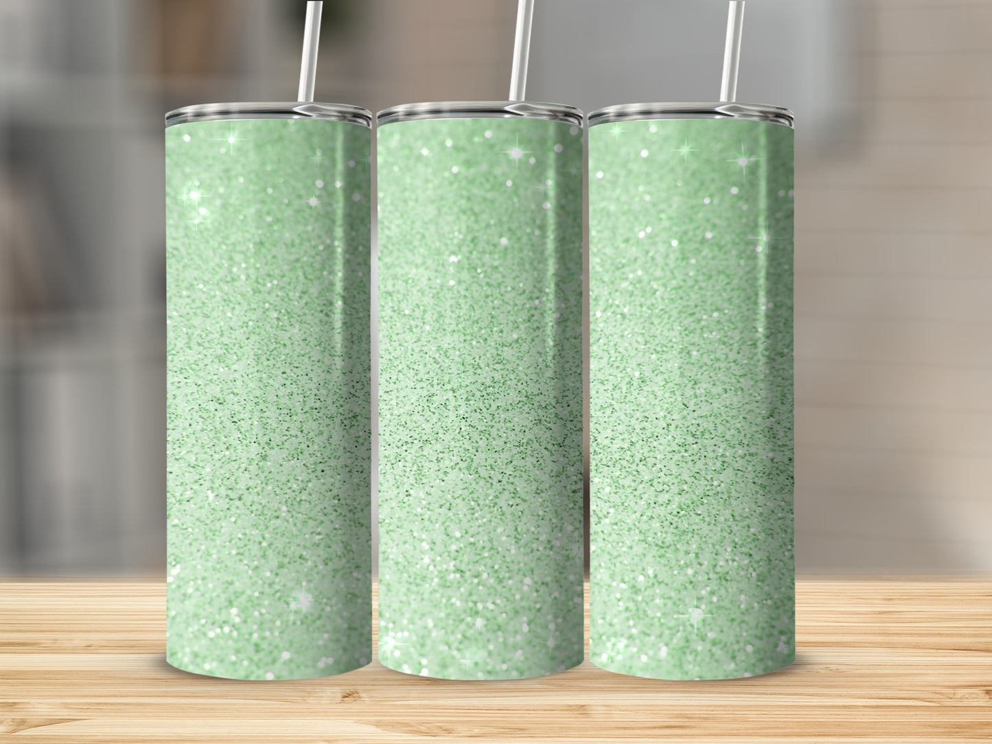 Glittery Green Sparkle Design Tall Tumbler product