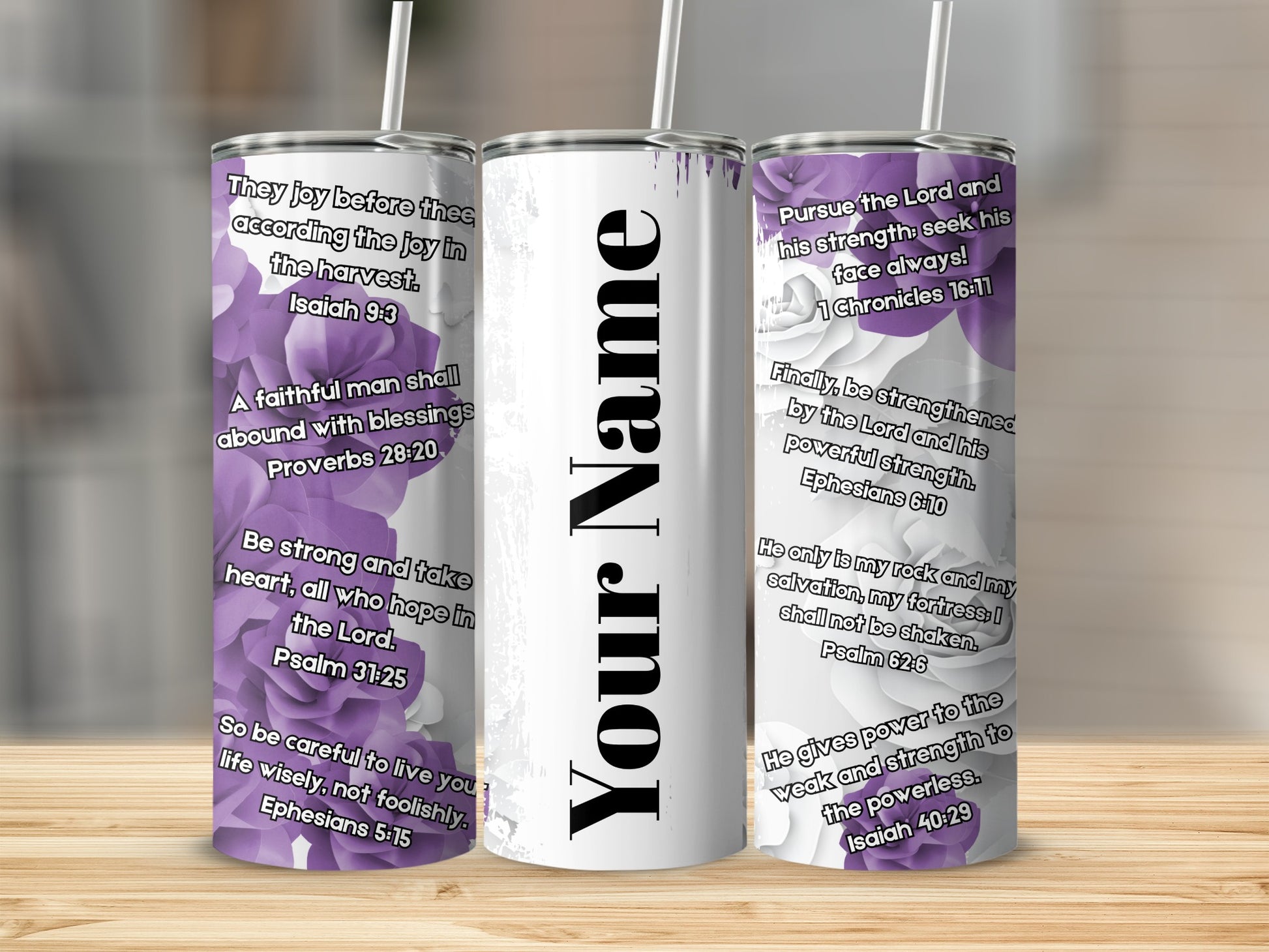 Inspiring Quotes Design Personalized Tumbler 20oz Cup