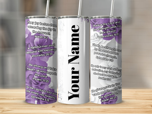 Inspiring Quotes Design Personalized Tumbler 20oz Cup