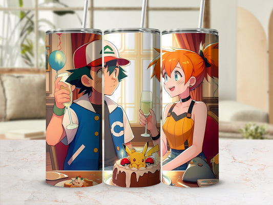 Festive Anime Artwork Insulated Tumbler Set