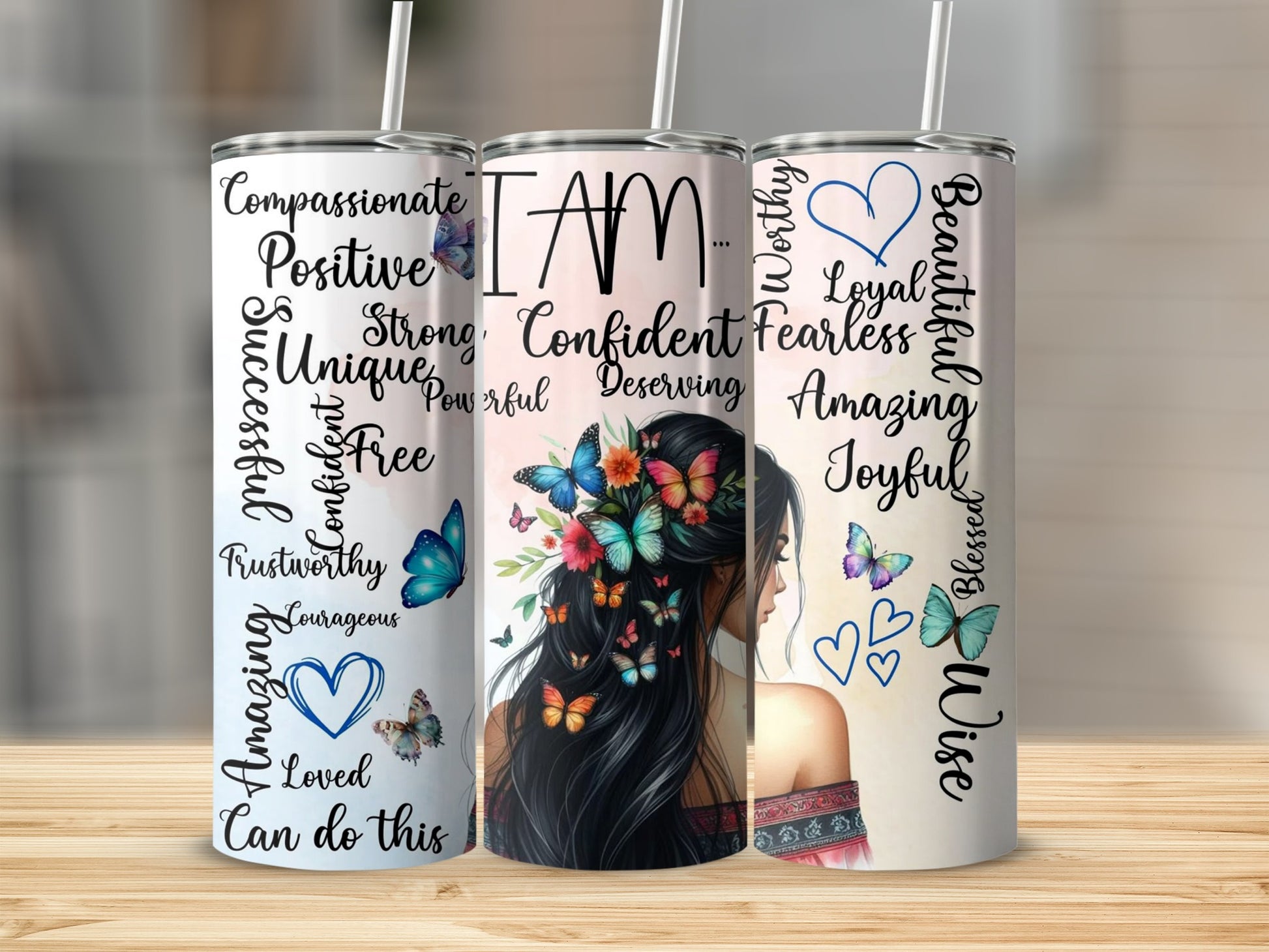 Empowering Woman Design with Inspirational Words Tumbler