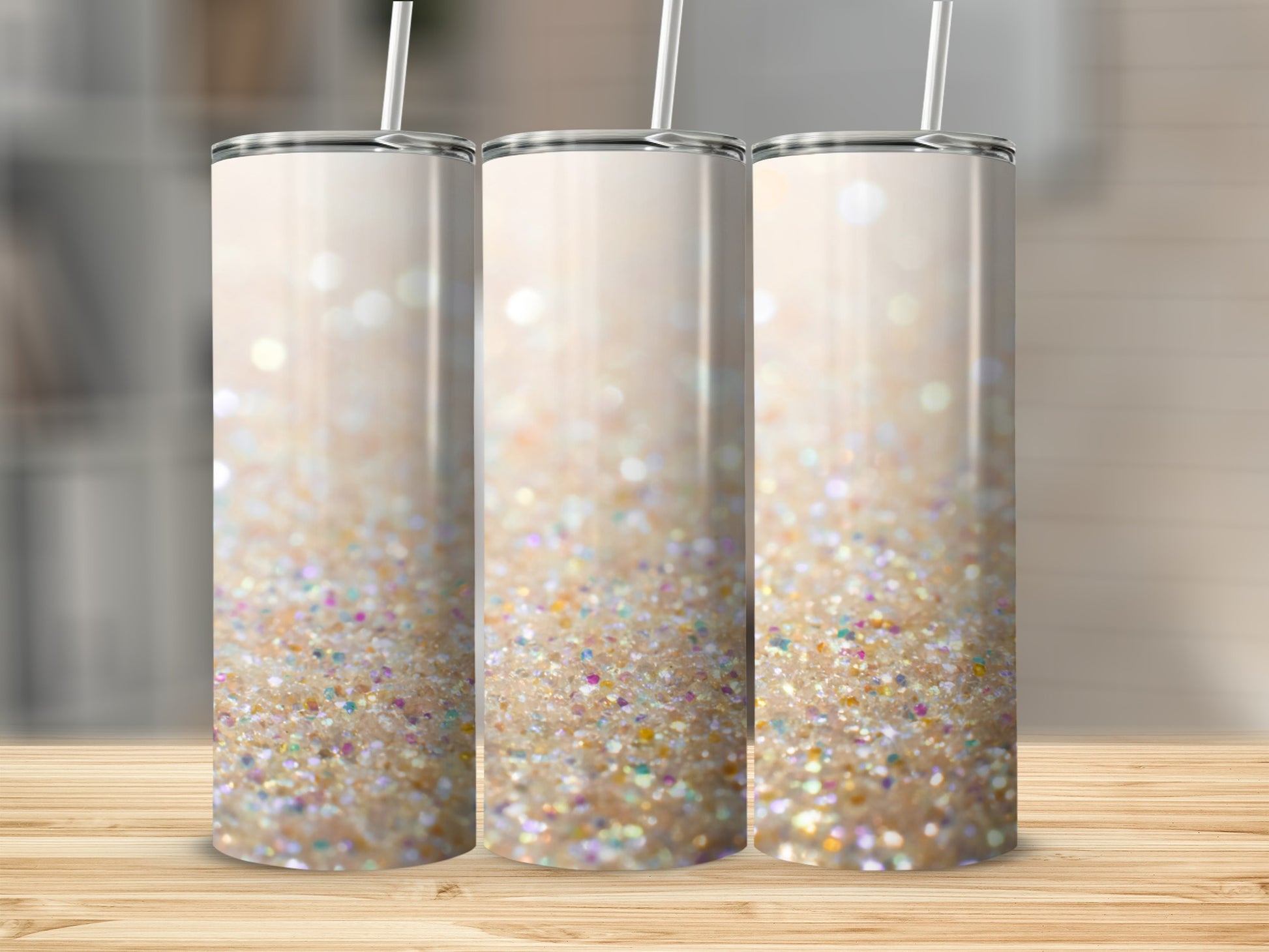 Glittery Sparkle Design Tumbler for Everyday Use