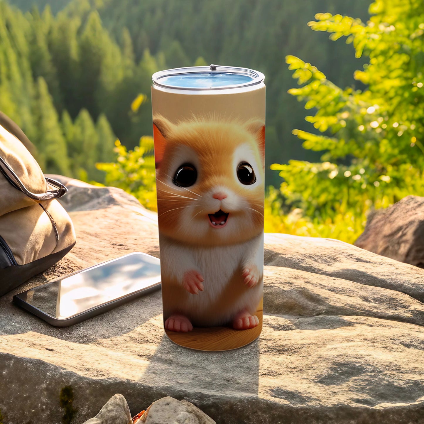 Cute Hamster Insulated Tumbler for Outdoor Adventures